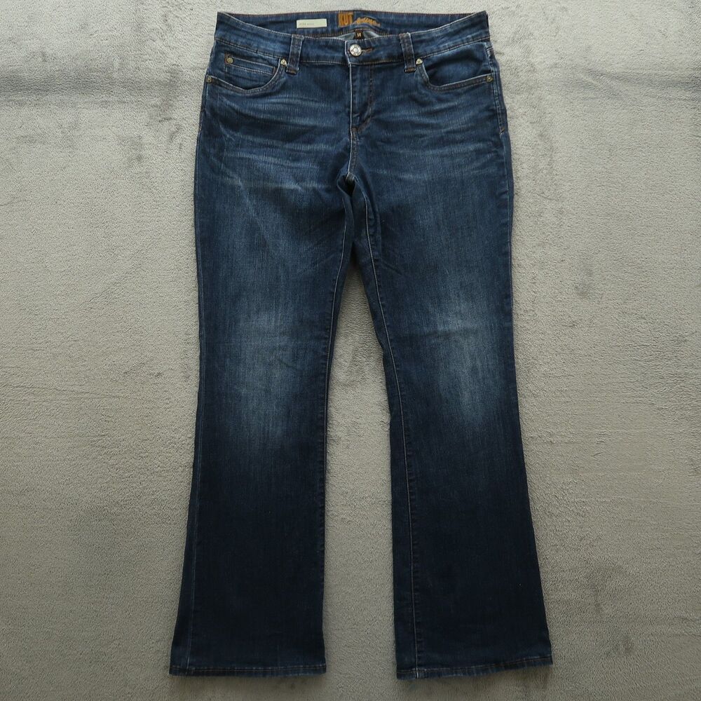 KUT from the  Kloth Jeans Womens Size 14 Blue Mid-Rise Nicole Bootcut 34" Inseam